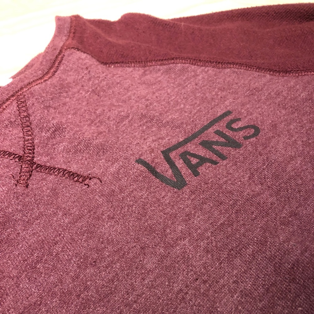 Maroon Vans Sweater